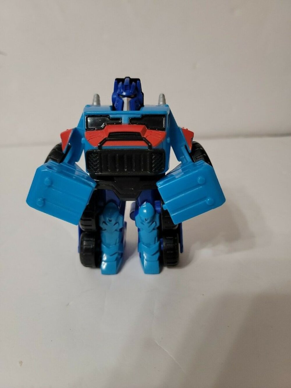 Transformers Rescue Bots Optimus Prime Blue Artic Snowplow 2017 Playskool Heroes